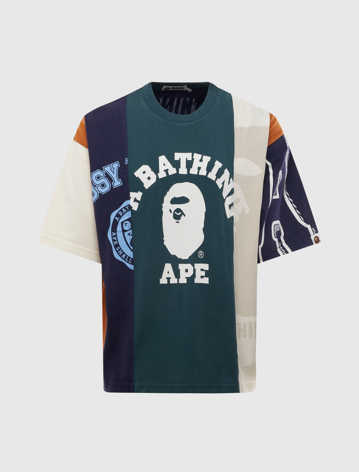 UPCYCLED MULTI LOGO CROPPED FIT TEE