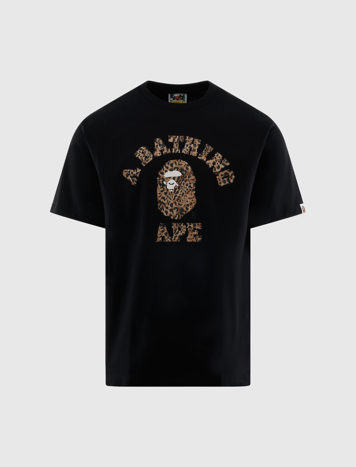 WILD LEOPARD PATTERN COLLEGE TEE