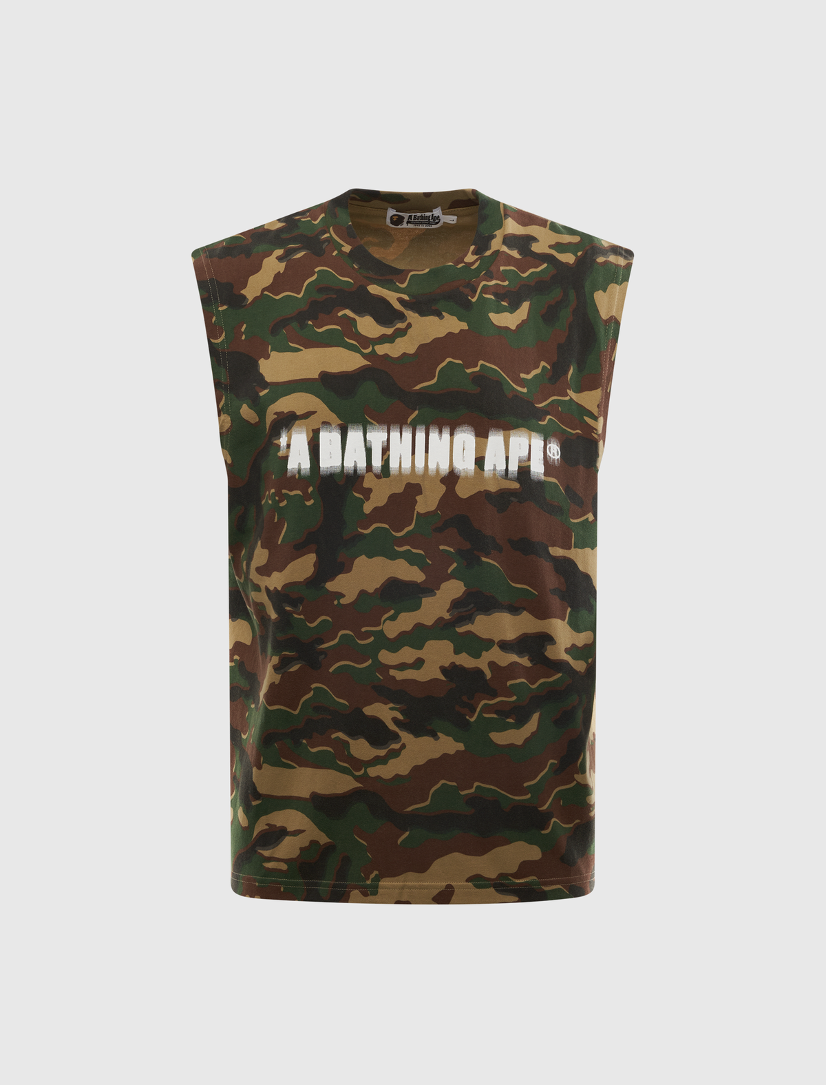 GLITCH WOODLAND CAMO HEAVY WASH TANK