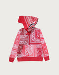 PAISLEY PATTERN SHARK FULL ZIP HOODIE MENS