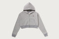 APE HEAD ONE POINT CROPPED ZIP HOODIE LADIES