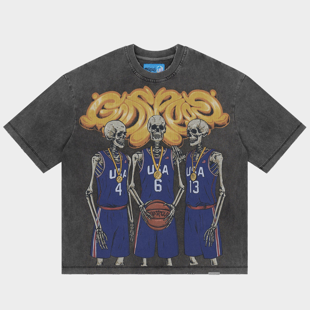 Dream Team T-shirt NG (Grey Wash)