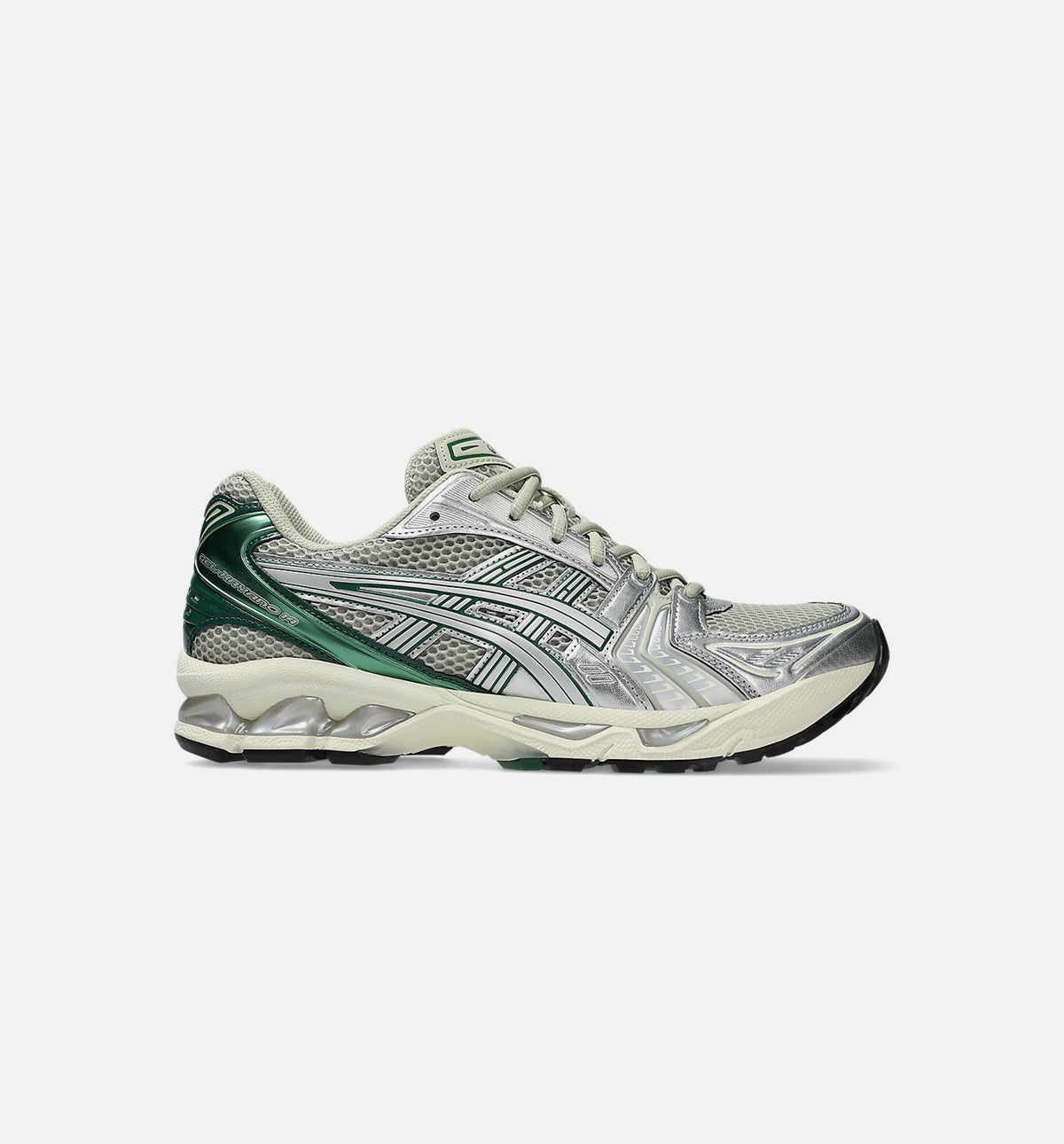 Gel Kayano 14 Mens Lifestyle Shoe - Dried Leaf Green/Pure Slver