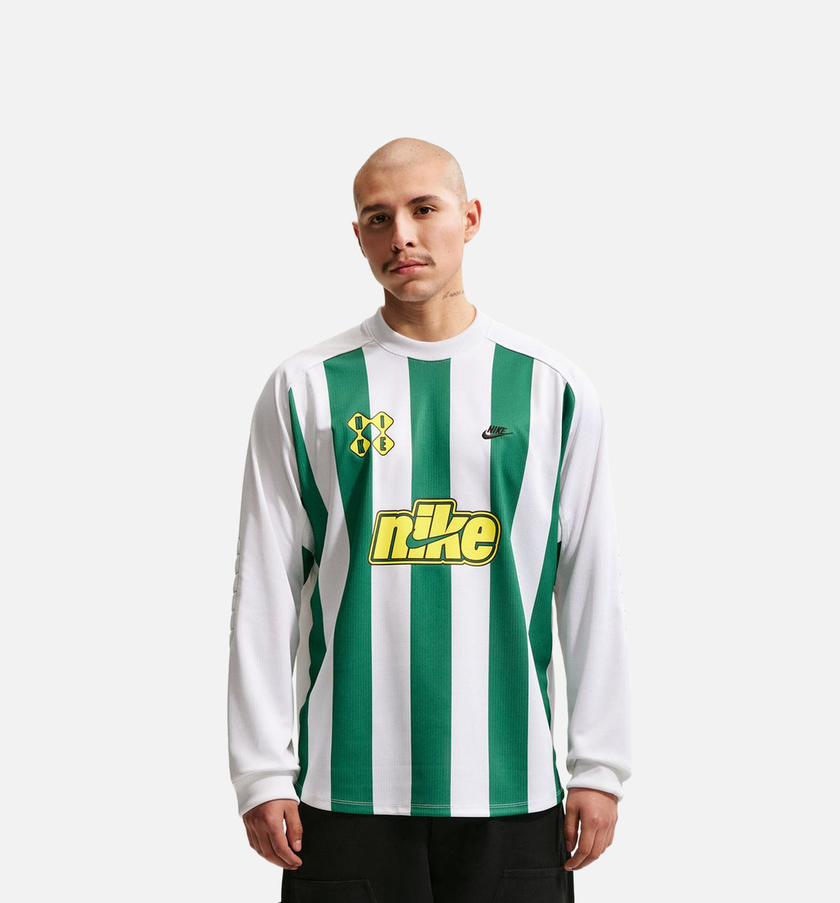 Sportswear Club Goalie Mens Long Sleeve Shirt - Malachite/White/Lightning