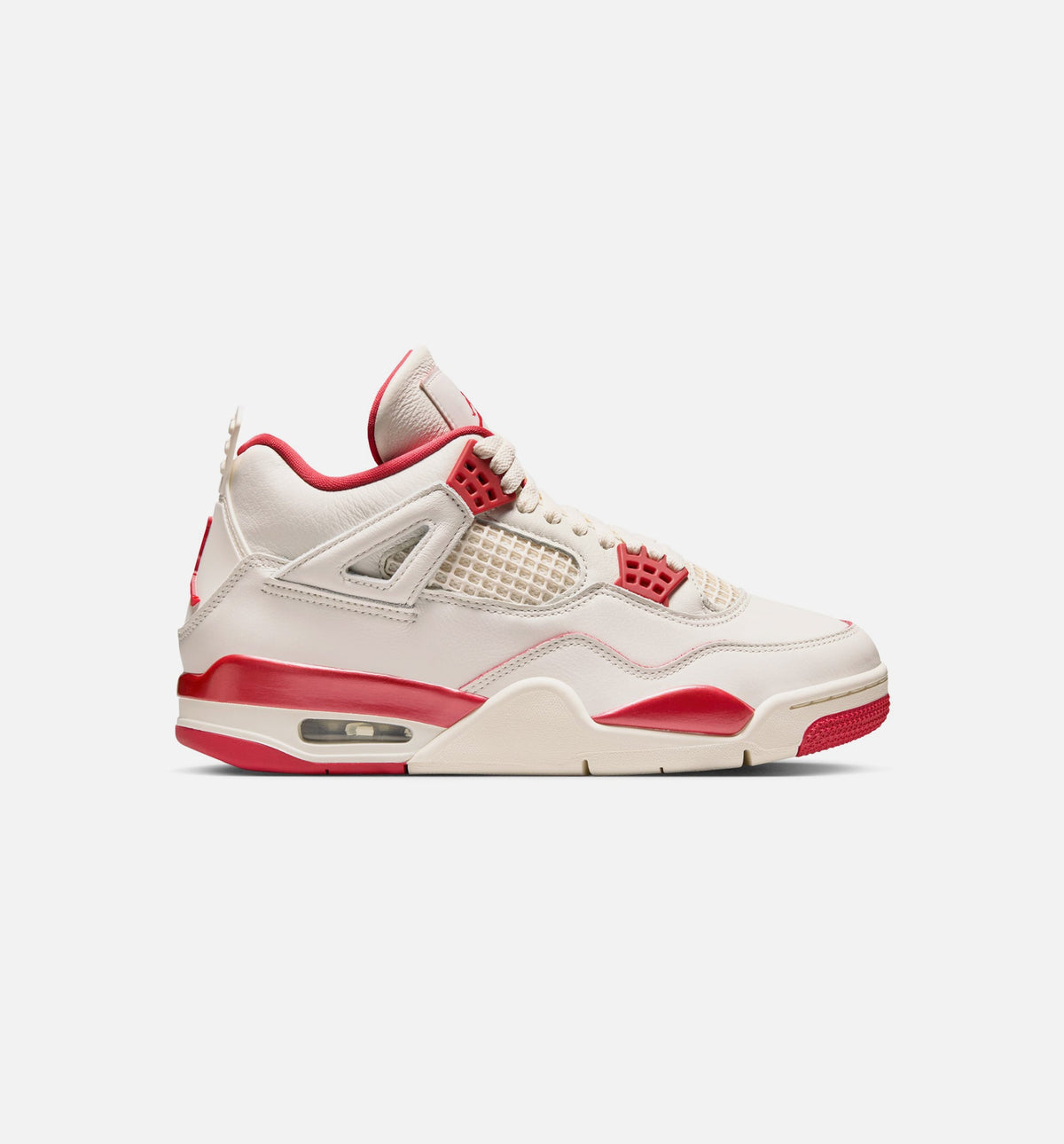 Air Jordan 4 Retro Valentines Day Womens Lifestyle Shoe - Pale Ivory/Sierra Red/Tough Red