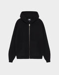 Waffle Cashmere Zip Hoodie