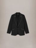 WESTERN SINGLE BREASTED BLAZER - Black