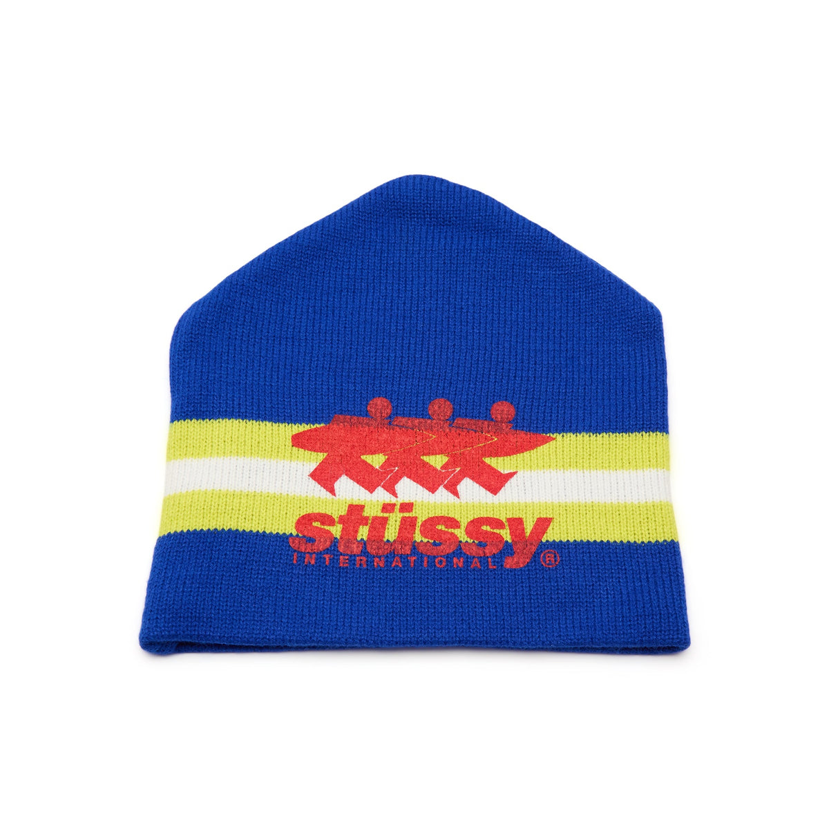 Stussy Stripe Ski Beanie (Blue)