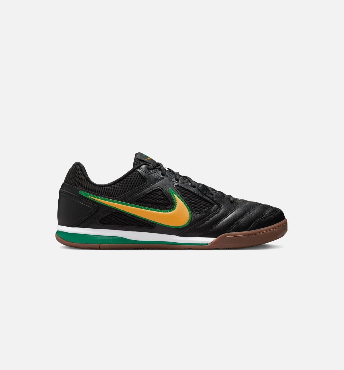 Gato Brasil Mens Lifestyle Shoe - Black/White/Gum Dark Brown/Varsity Maize