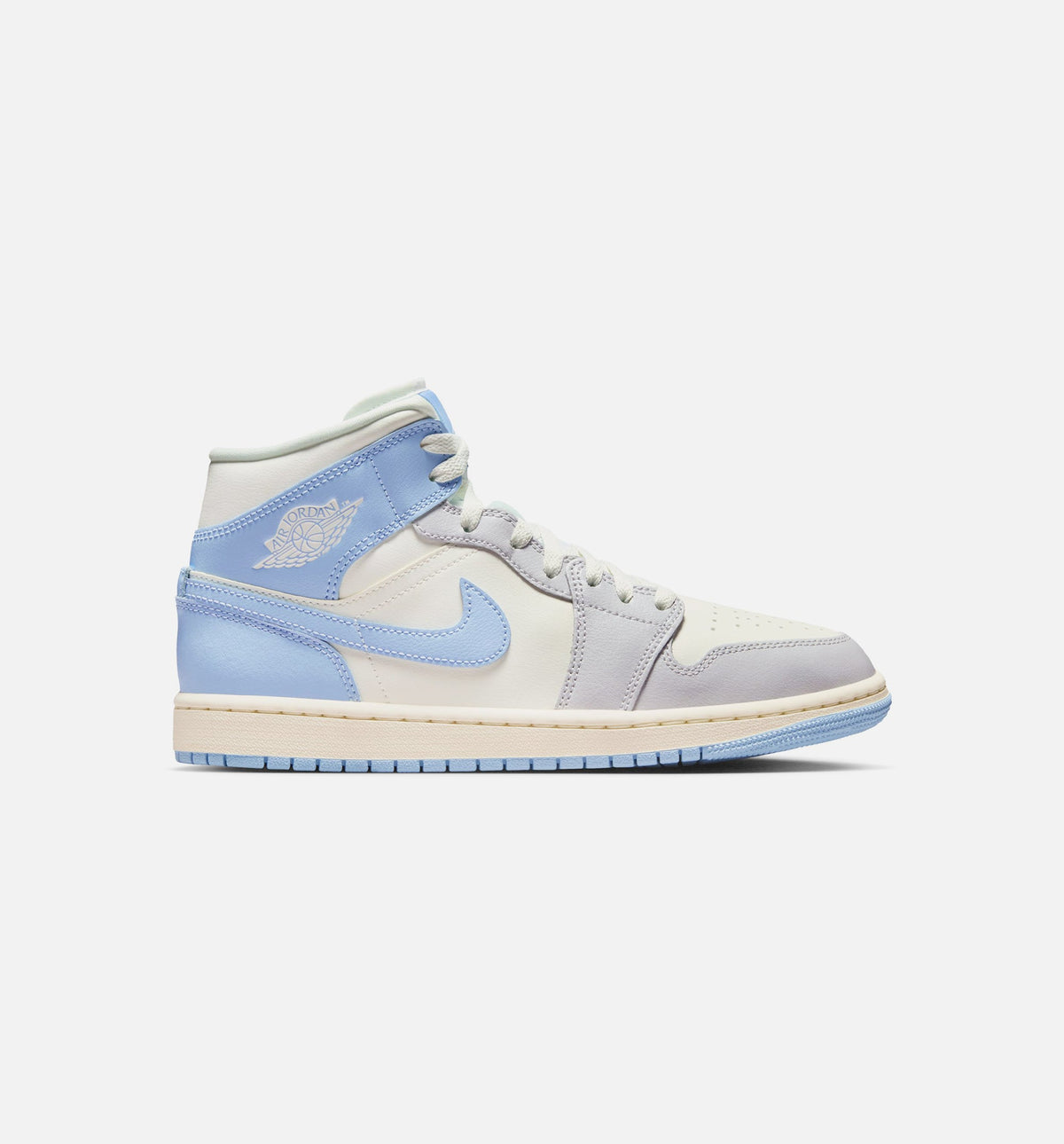 Air Jordan 1 Mid Womens Lifestyle Shoe - Psychic Blue/Neutral Grey/Sail