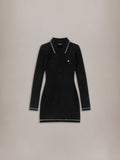 WOMEN - WOMEN'S MA VELVET KNIT DRESS - Black