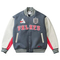 Palace x England x Nike Varsity Jacket - Cool Grey/White