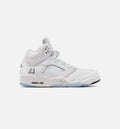 Air Jordan 5 Retro OG White Metallic Mens Lifestyle Shoe - White/Metallic Silver/Black