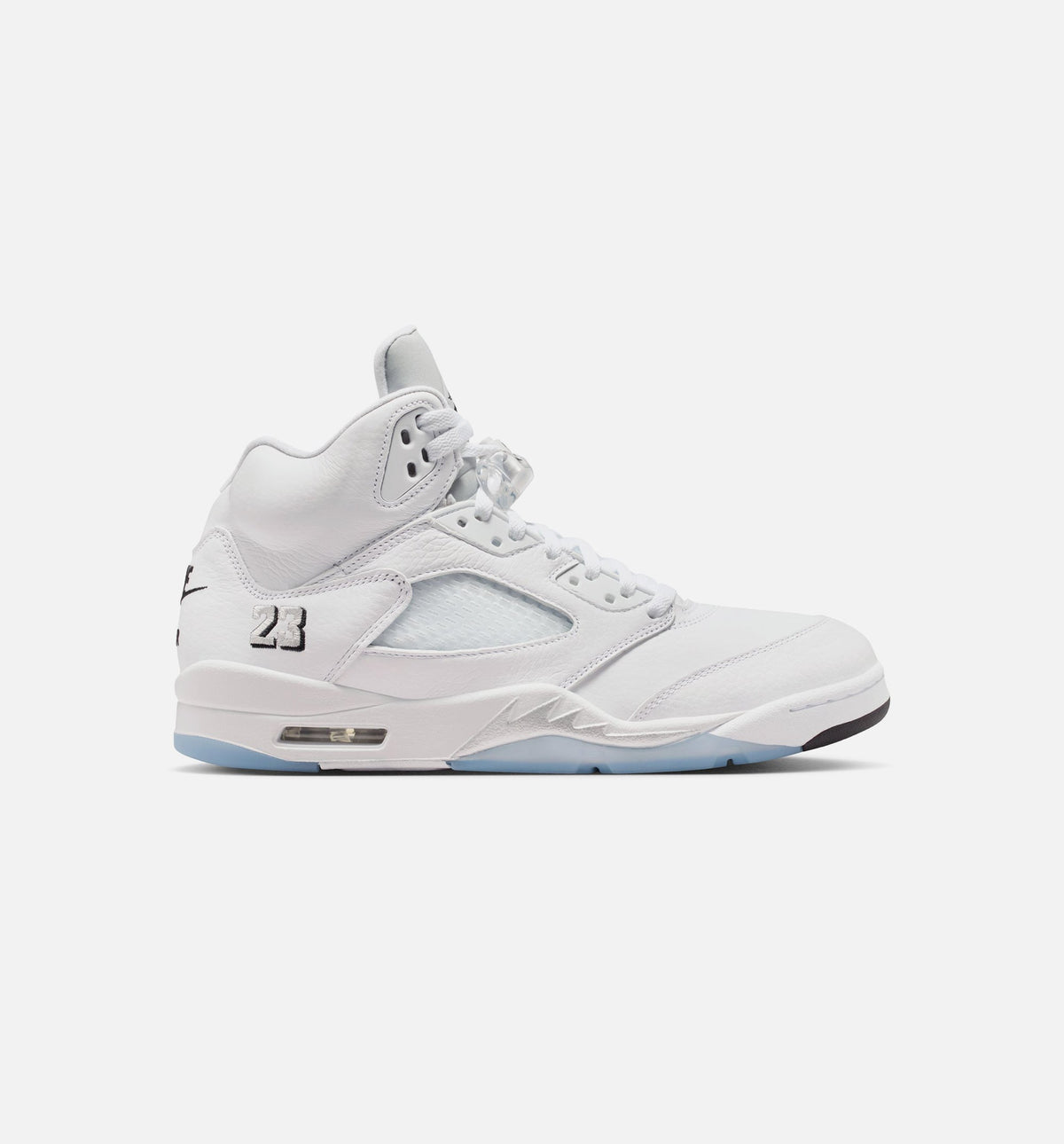 Air Jordan 5 Retro OG White Metallic Mens Lifestyle Shoe - White/Metallic Silver/Black