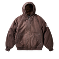 10 OZ HOODED CANVAS JACKET BROWN
