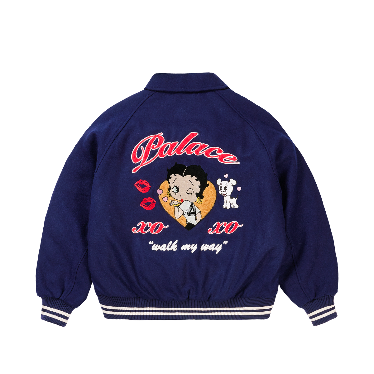 BETTY BOOP VARSITY JACKET NAVY
