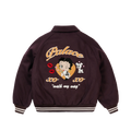 BETTY BOOP VARSITY JACKET BROWN