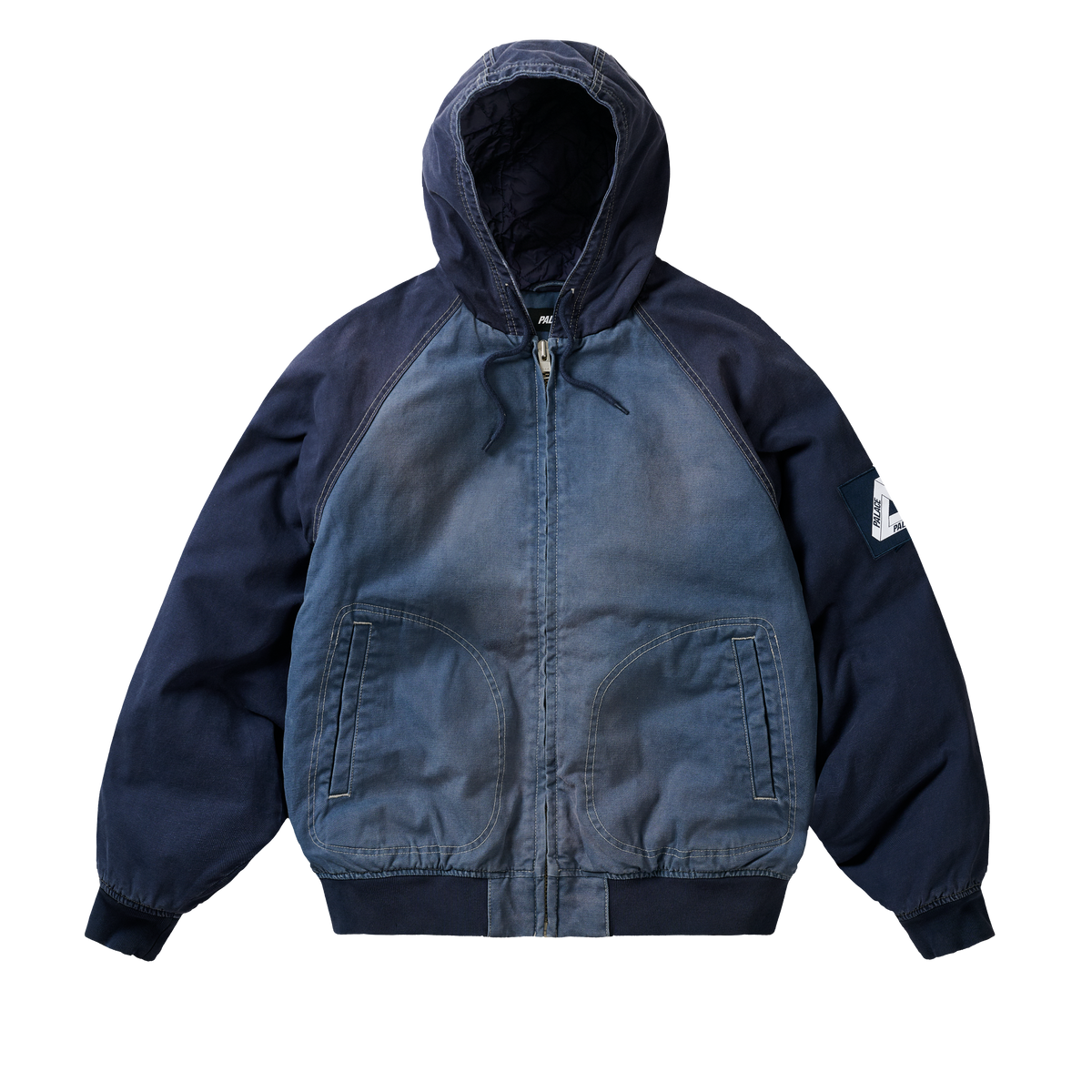 10 OZ HOODED CANVAS JACKET NAVY / BLUE