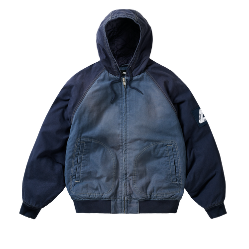 10 OZ HOODED CANVAS JACKET NAVY / BLUE