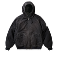 10 OZ HOODED CANVAS JACKET BLACK
