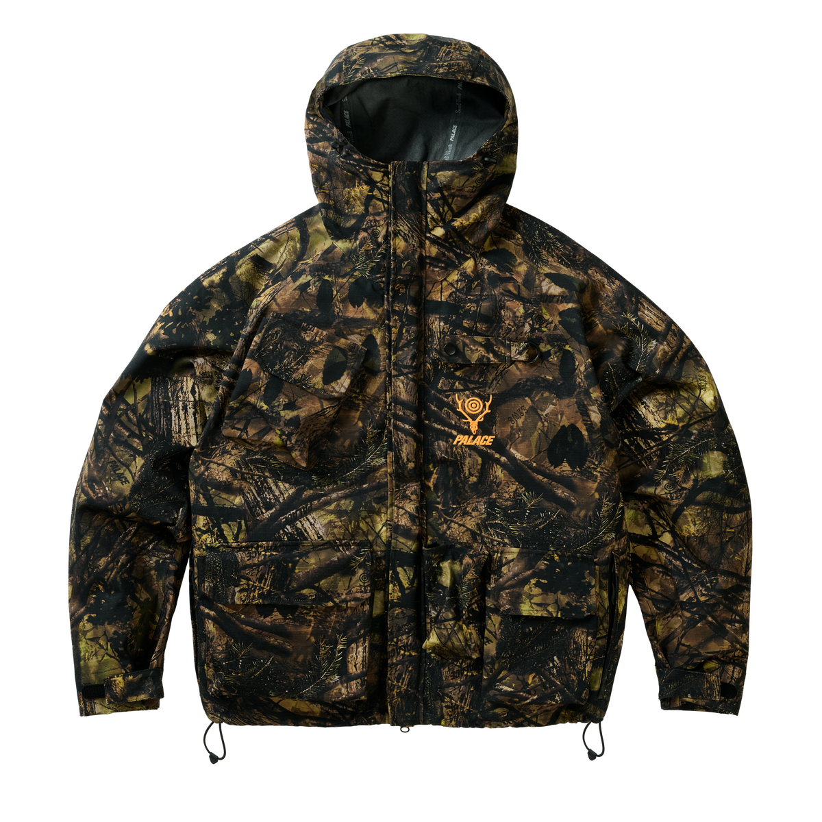 PALACE SOUTH2 WEST8 RIVER TREK JACKET OLIVE CAMO
