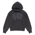 Stussy Block Sport Garment Dyed Hoodie (Faded Black)
