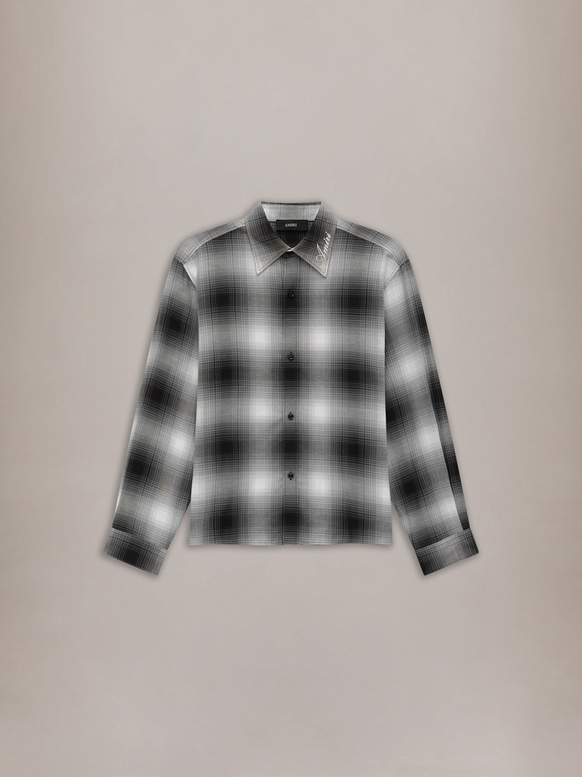 OVERSIZED FLANNEL SHIRT - Black