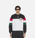 Chavarria Fleece Crewneck Mens Sweatshirt - Black/White