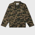 1st Camo Heavy Washed Multi Pocket Cargo L/S Shirt - Green