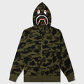 1st Camo Shark Full Zip Hoodie - Green