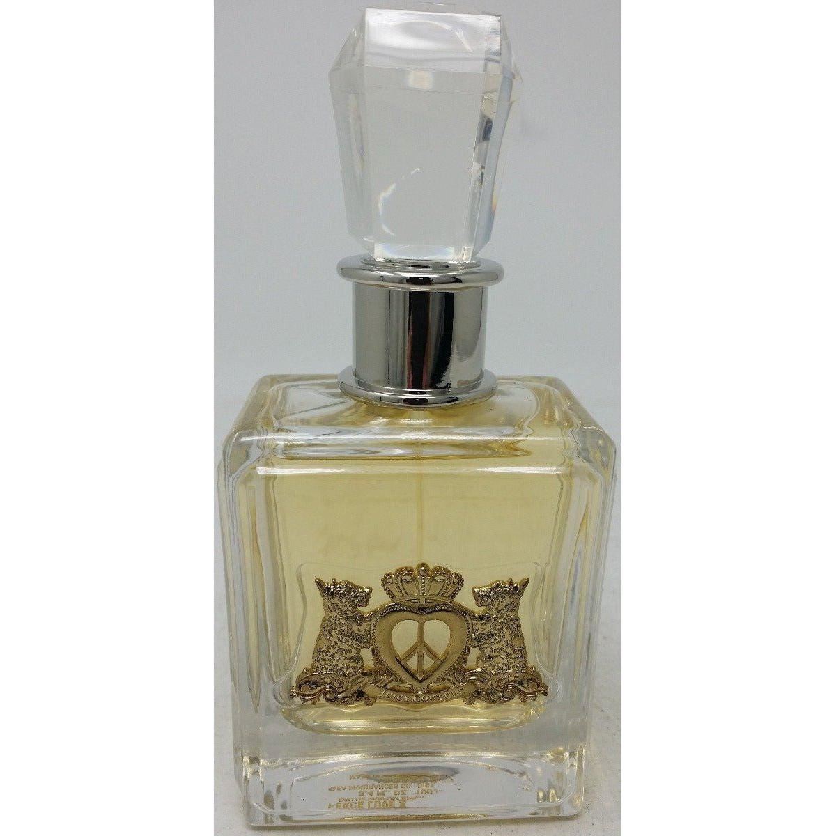 Peace Love & JUICY COUTURE Perfume Women 3.4 oz edp 3.3 Spray NEW with CHARMS