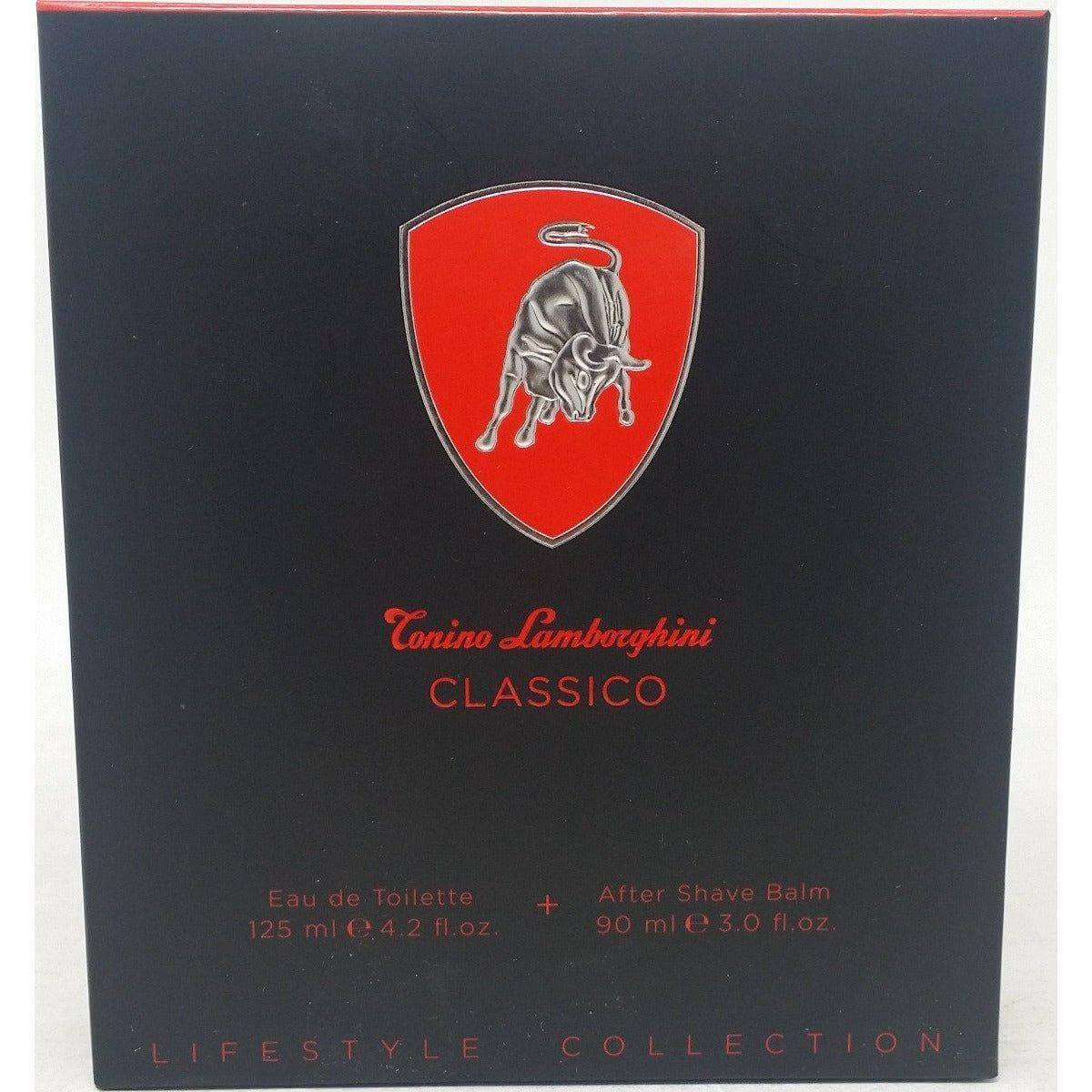 Lamborghini Classico 2 pcs Set  cologne EDT 4.2 oz After Shave Balm New in Box