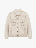 DROP-NECK DENIM TRUCKER JACKET