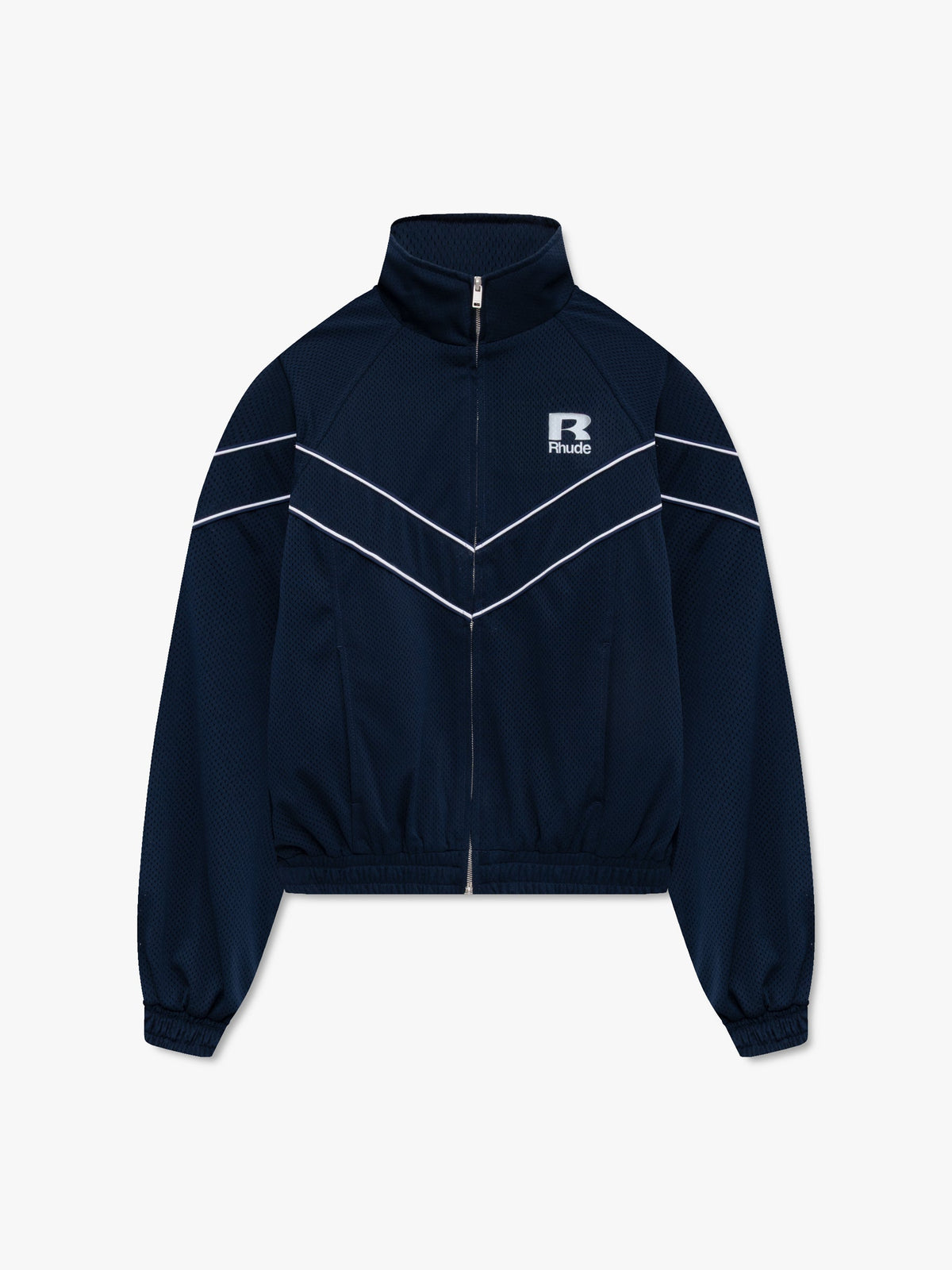 RHUDE MESH PIPING RAGLAN TRACK JACKET