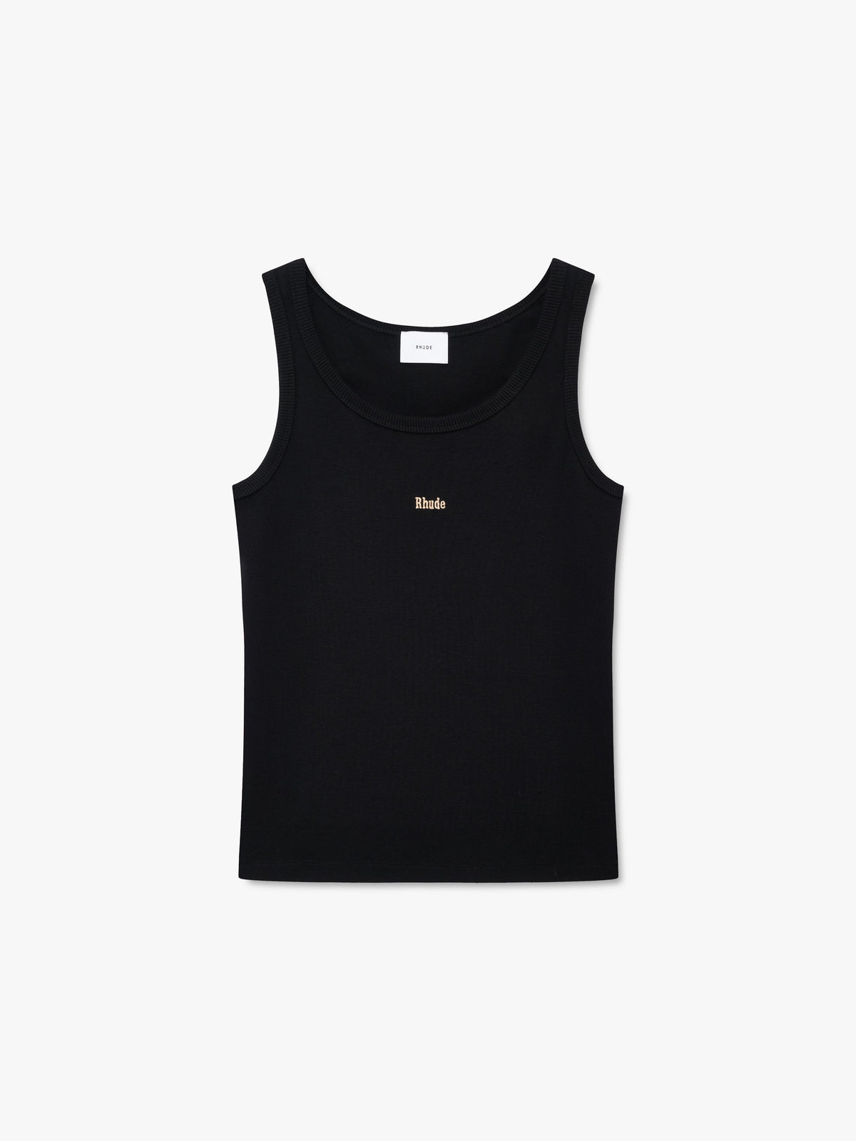 LOGO RIBBED TANK TOP