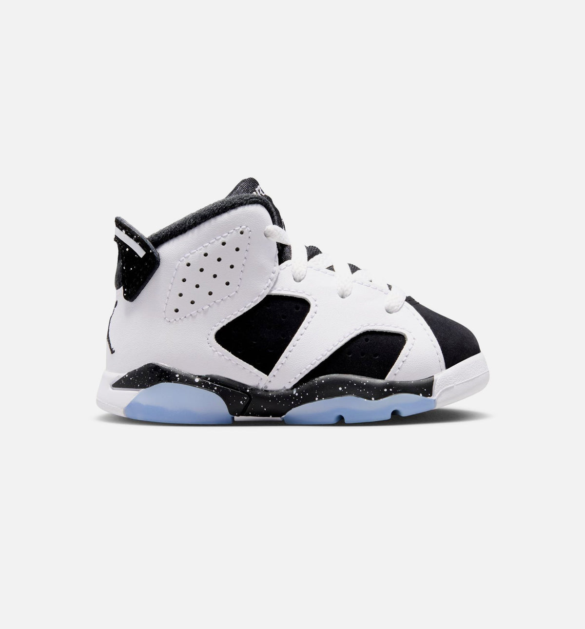 Air Jordan 6 Retro Black And White Infant Toddler Lifestyle Shoe - White/Black Free Shipping