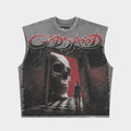 Fate’s Doorstep Sleeveless T-shirt (Grey Wash)