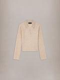 WOMEN - WOMEN'S AMIRI SOFT RIB KNIT POLO - Fossil