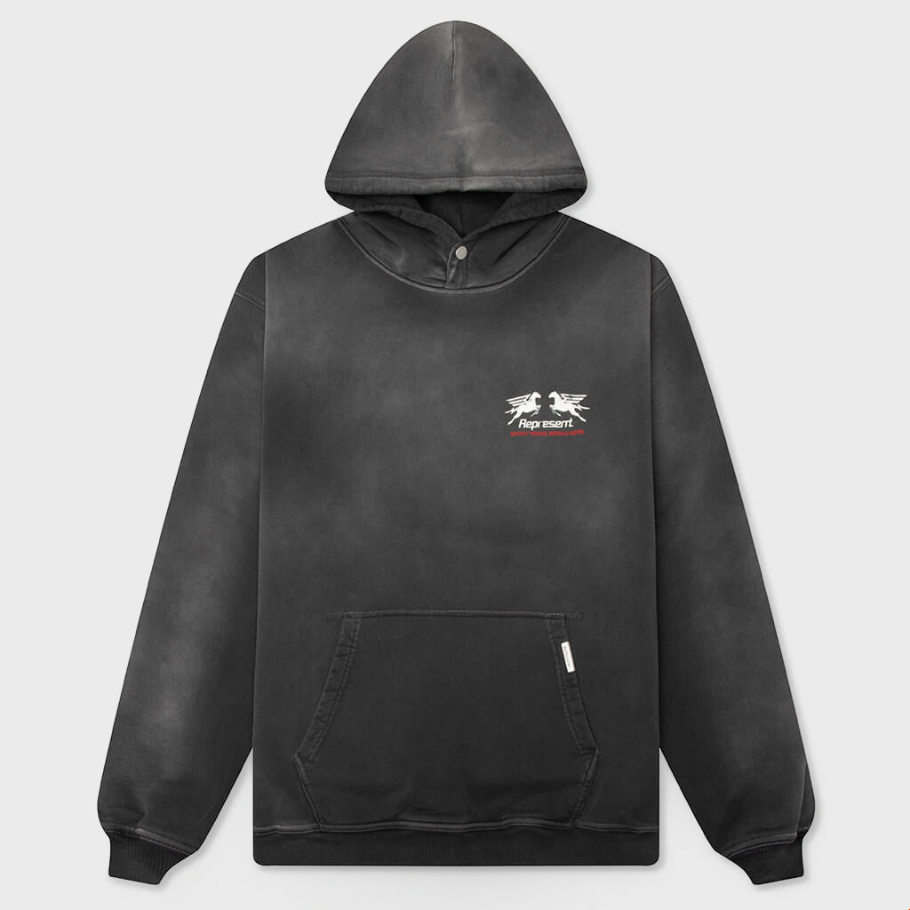 24 Hour Service Hoodie - Stained Black