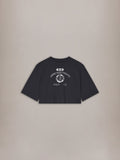 WOMEN - WOMEN'S COLLEGIATE V NECK BABY TEE - Black