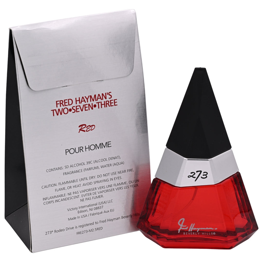 273 RED pour homme Fred Hayman Cologne for Men EDC 2.5 oz NEW IN BOX