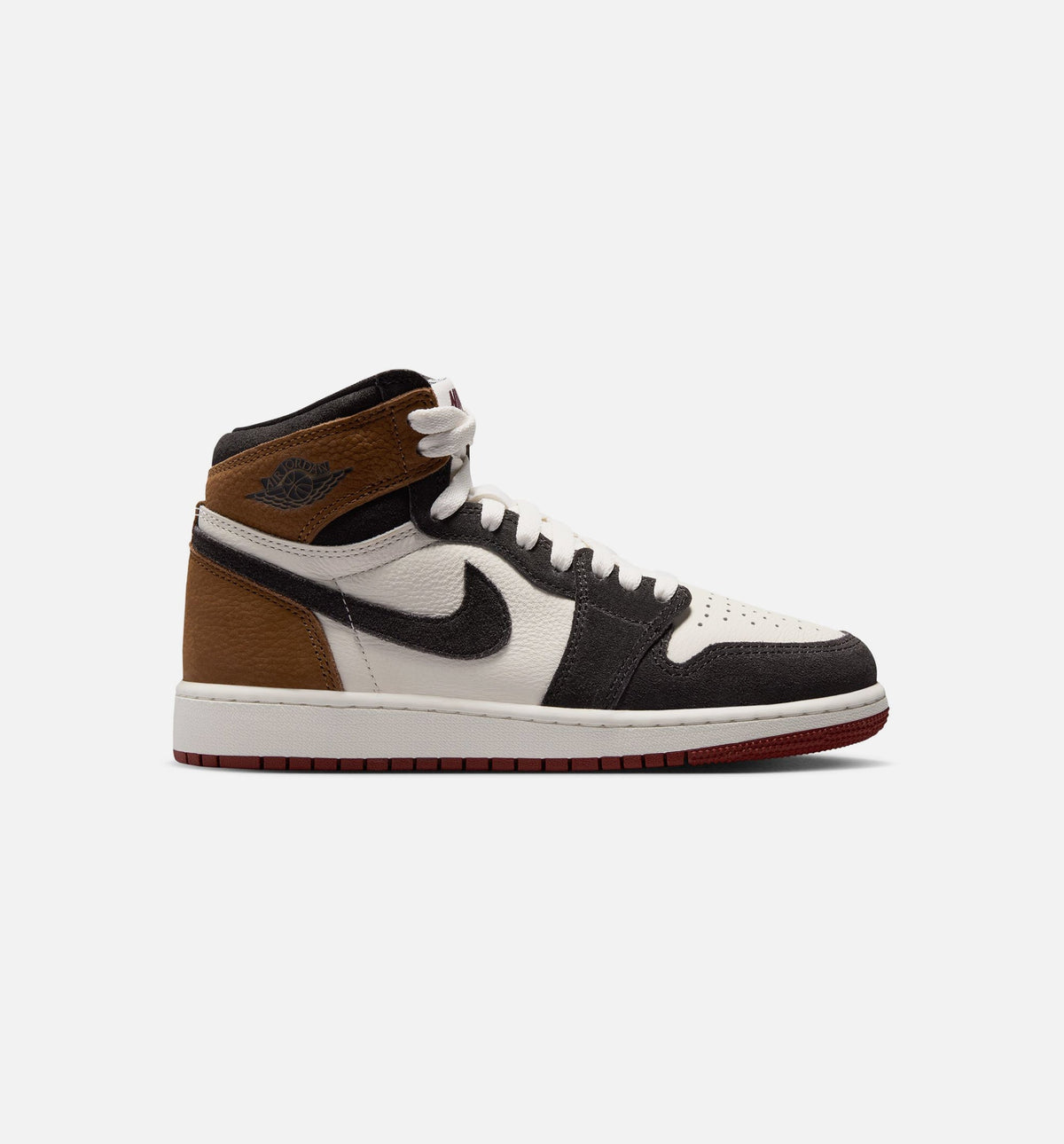 Air Jordan 1 Retro High OG Love Letter Grade School Lifestyle Shoe - Shadow Brown/Team Red/Light British Tan Free Shipping