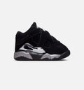 Air Jordan 8 Retro Chrome Black And Light Graphite Infant Toddler Lifestyle Shoe - Black/White/Light Graphite