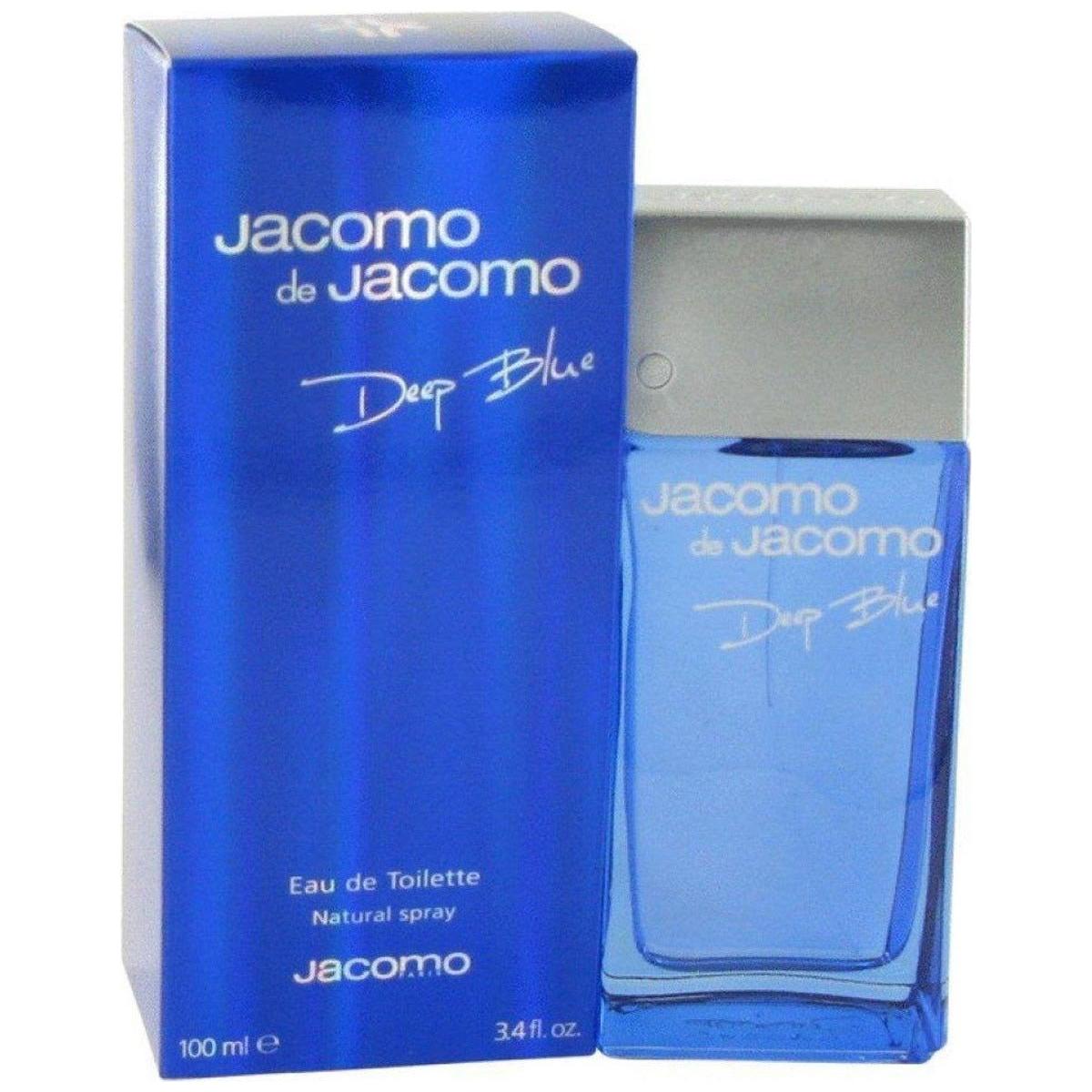 JACOMO de JACOMO DEEP BLUE by Jacomo cologne for Men EDT 3.3 / 3.4 oz New In Box