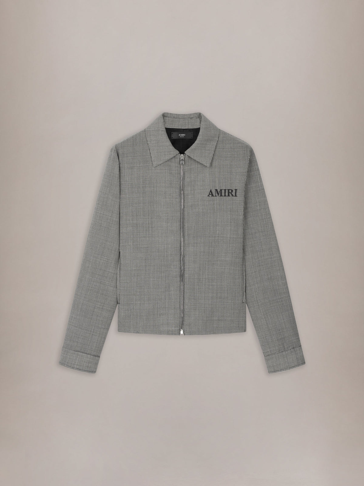 AMIRI HOUNDSTOOTH BLOUSON - Black