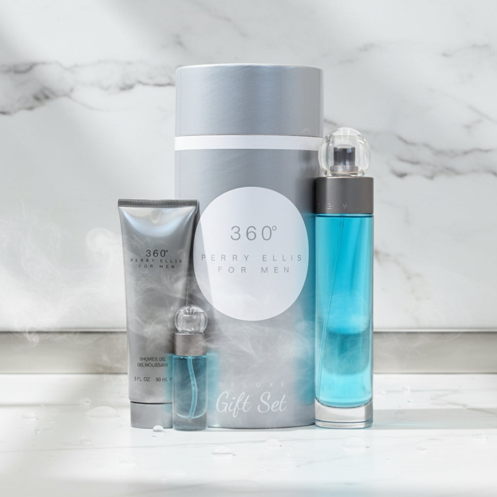 360 by Perry Ellis for men 3 pcs gift set New in Canister