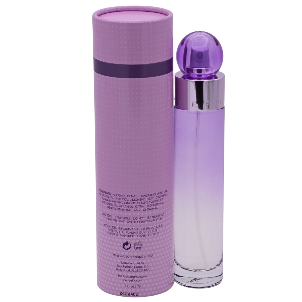 360 PURPLE Perry Ellis Women 3.4 oz 3.3 edp perfume spray NEW IN BOX