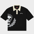 Victor Oversized Crest Polo (Black)