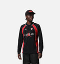 Jordan Flight Lng Sleeve Polo Mens Jersey - Black/University Red/University Red