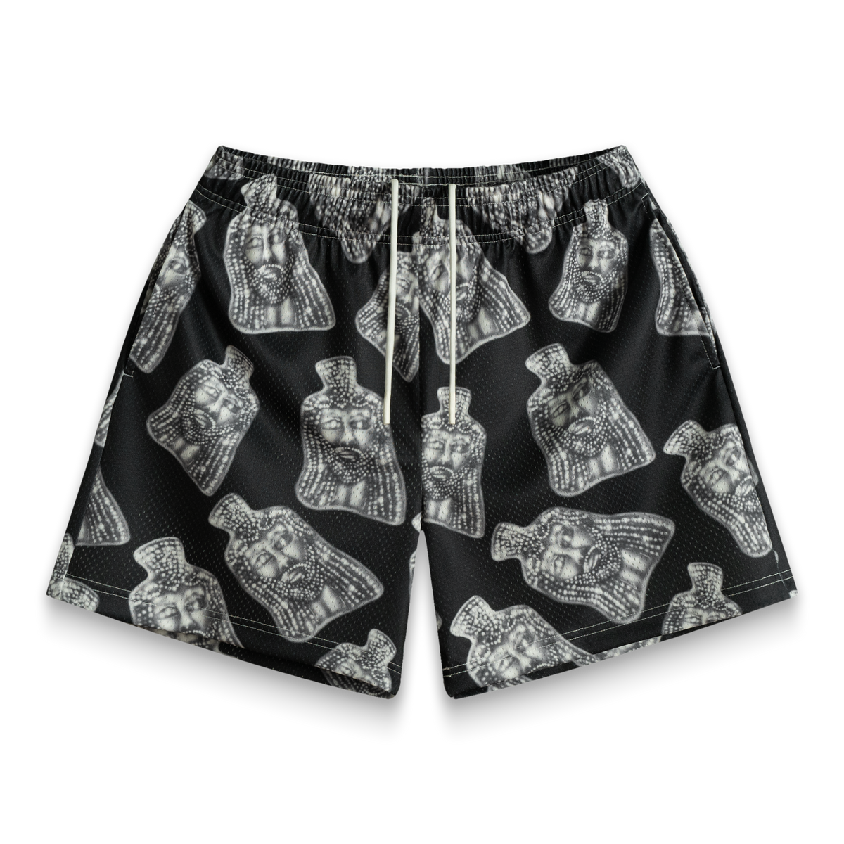 Black Jesus Piece Shorts
